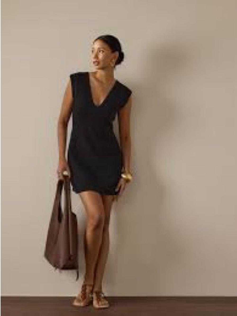 Jenni Kayne V-Neck Sheath Mini Dress in Dark Blue Size XS